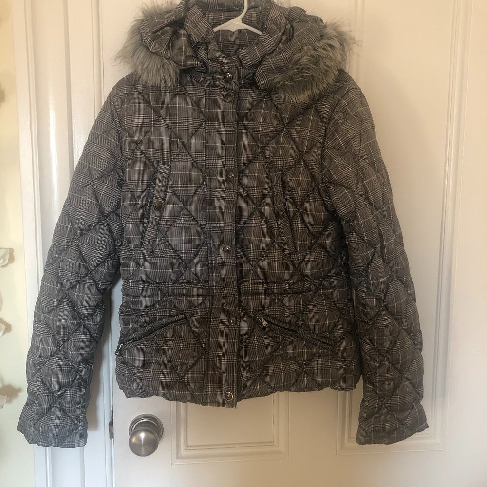 Guess Gray Patterned Winter Jacket - image 5